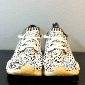 NMD_R1 Primeknit “Zebra” sz 10.5 Mens. Used.